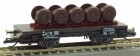 1742 PSK Modelbouw Flat car of locomotive repair works Meiningen loaded with wheels